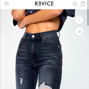 Revice Uptown/Nirvana, Black wash, Ripped jeans